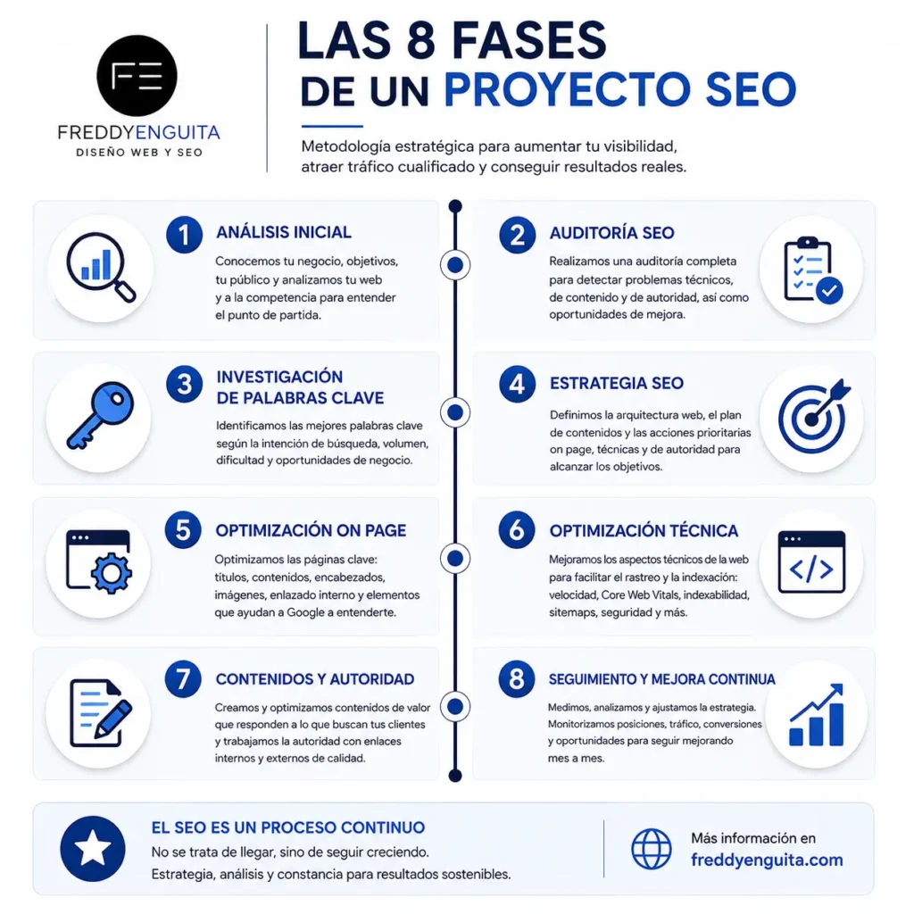 Las 8 fases de un proyecto SEO profesional