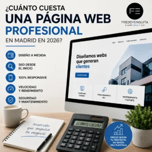 Cuánto cuesta una página web profesional en Madrid