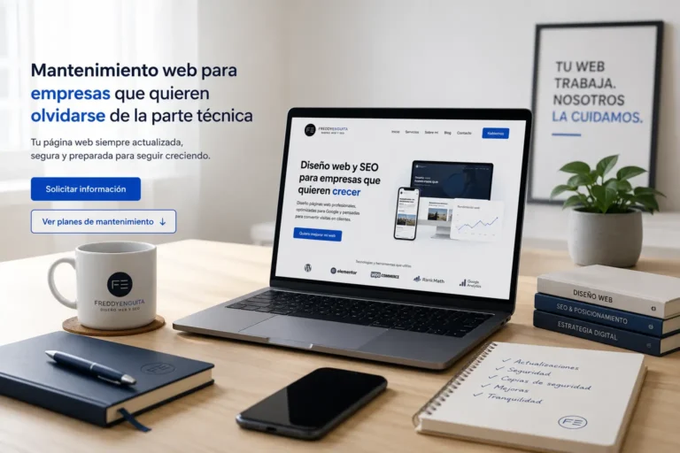 Servicio de mantenimiento web para empresas de Freddy Enguita