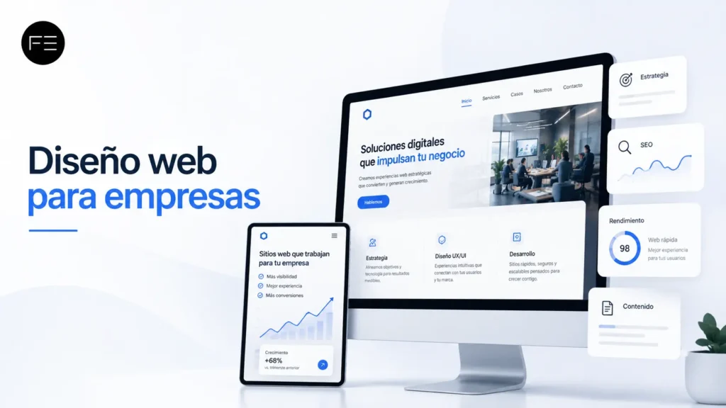 Diseño web para empresas con estrategia, SEO, rendimiento y experiencia de usuario orientados a generar más visibilidad y conversiones.
