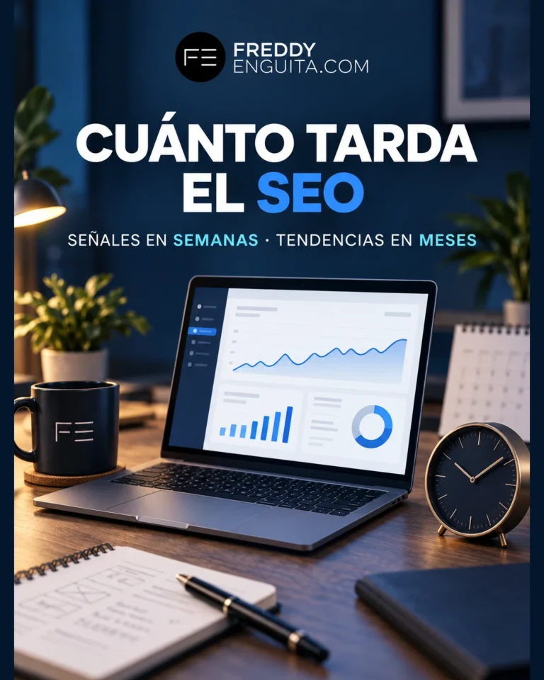 Reloj junto a un portátil que representa el tiempo necesario para obtener resultados SEO.